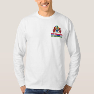 Gambia vlag en wapenschild t-shirt