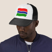 Gambia Vlag Hoed Trucker Pet (In situ)