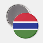 Gambia vlag Magnet (Voorkant / Achterkant)