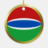 Gambia Vlag Ornament (Achterkant)