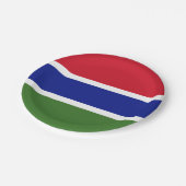 Gambia Vlag Papieren Bordje (Gekanteld)