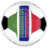 Gambia vlag Patriotic Voetbal (Gedraaid)