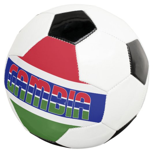 Gambia vlag Patriotic Voetbal (Drie kwart)
