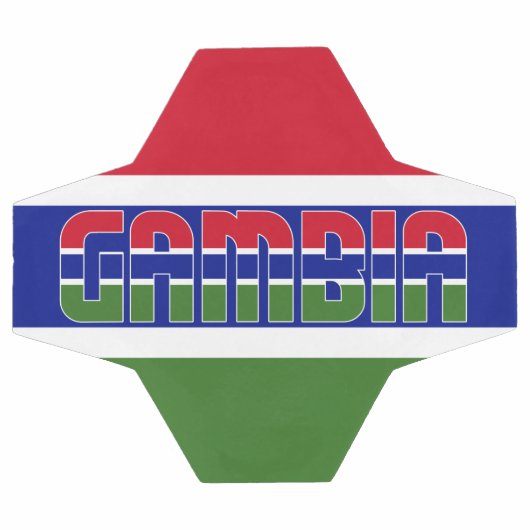 Gambia vlag Patriotic Voetbal (Enkel)