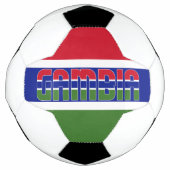 Gambia vlag Patriotic Voetbal (Voorkant)