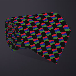 Gambia Vlag patroon geruit Stropdas