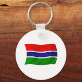 Gambia Vlag Sleutelhanger (Voorkant)