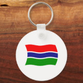 Gambia Vlag Sleutelhanger (Voorkant)