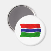 Gambia Vlagmagneet Magneet (Voorkant / Achterkant)
