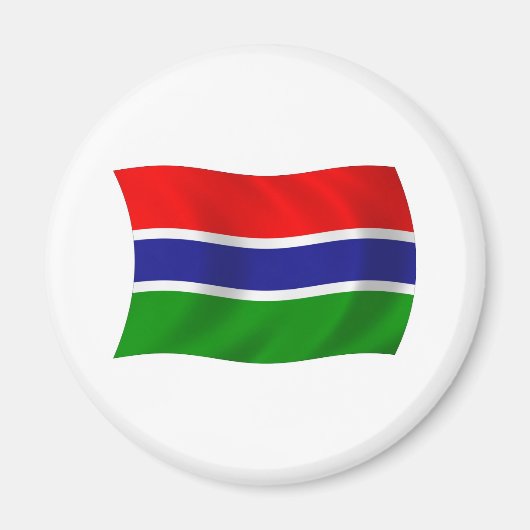 Gambia Vlagmagneet Magneet (Voorkant)