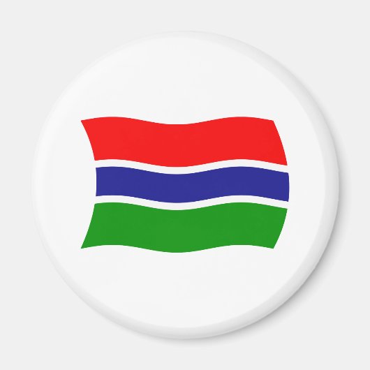 Gambia Vlagmagneet Magneet (Voorkant)