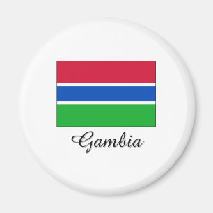 Gambia vlagontwerp magneet