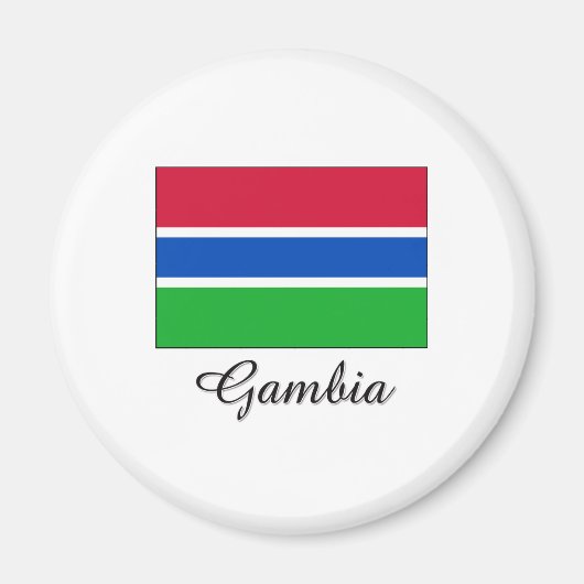 Gambia vlagontwerp magneet (Voorkant)