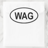 Gambia "WAG" Ovale Sticker (Tas)