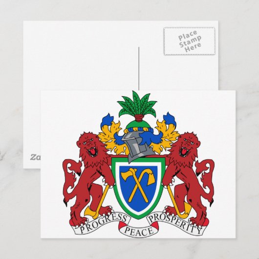 Gambia wapenstilstand briefkaart (Voorkant / Achterkant)