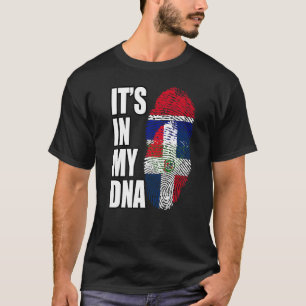 Gambiaans en Dominicaanse Mix DNA-vlagwerelderfgoe T-shirt