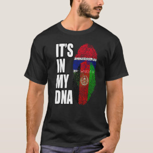 Gambiaanse en Afghaanse mix DNA vlag erfgoed T-shirt