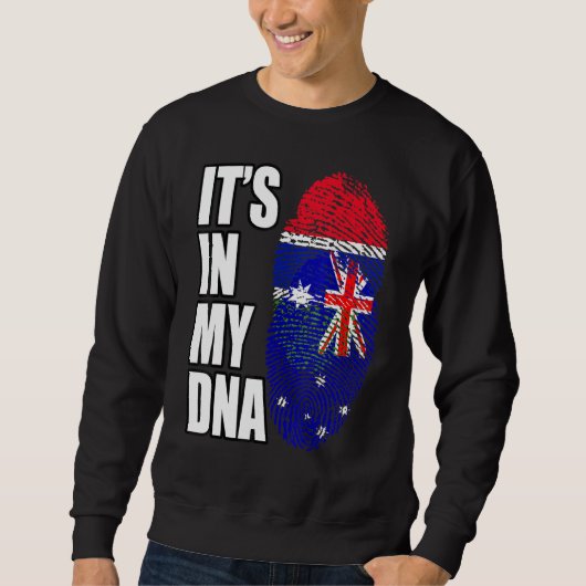 Gambiaanse en Australische mix DNA vlag erfgoed Trui (Voorkant)