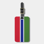 Gambiaanse vlag bagagelabel (Voorkant verticaal)