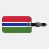 Gambiaanse vlag bagagelabel (Achterkant horizontaal)
