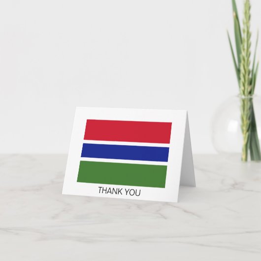 Gambiaanse vlag bedankkaart (Voorkant)