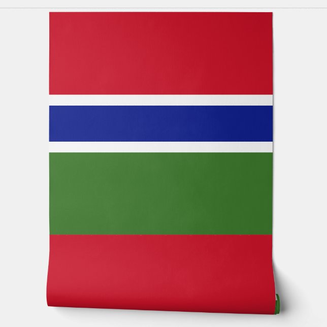Gambiaanse vlag behang (Afrollen)