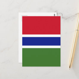 Gambiaanse vlag briefkaart