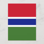 Gambiaanse vlag briefkaart (Voorkant)