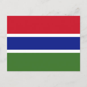 Gambiaanse vlag briefkaart