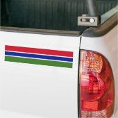 Gambiaanse vlag bumpersticker (Op Truck)