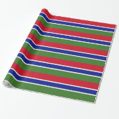 Gambiaanse vlag cadeaupapier (Uitgerold)