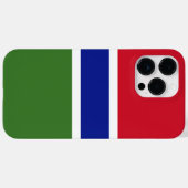 Gambiaanse vlag Case-Mate iPhone case (Achterkant (horizontaal))