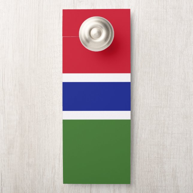 Gambiaanse vlag deurhanger (Op knop)