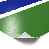 Gambiaanse vlag foto afdruk (Hoek)
