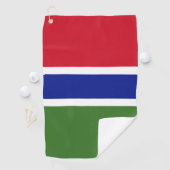 Gambiaanse vlag golfhanddoek (Insitu)