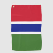 Gambiaanse vlag golfhanddoek (Voorkant)