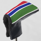 Gambiaanse vlag golfheadcover (3/4 voorkant)