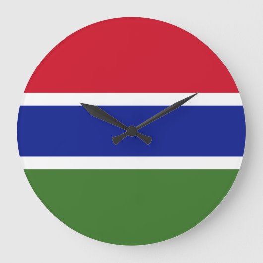 Gambiaanse vlag grote klok (Voorkant)