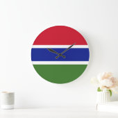 Gambiaanse vlag grote klok (Huis)