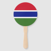 Gambiaanse vlag handwaaier (Achterkant)