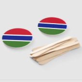 Gambiaanse vlag handwaaier (Niet-gemonteerd)