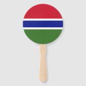 Gambiaanse vlag handwaaier (Achterkant)