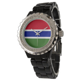 Gambiaanse vlag horloge
