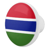 Gambiaanse vlag keramische knop (Rechts)