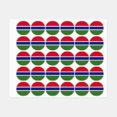 Gambiaanse vlag labels (Vel)