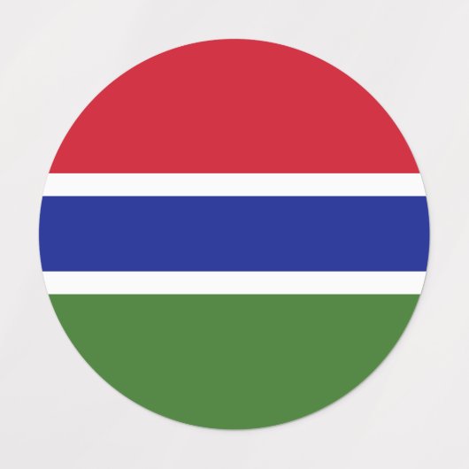 Gambiaanse vlag labels (Design 2)
