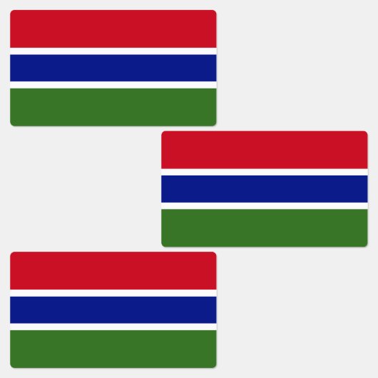 Gambiaanse vlag labels (Groep)