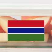 Gambiaanse vlag labels (Aangebracht)