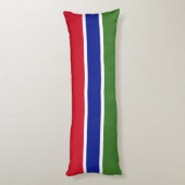 Gambiaanse vlag lichaamskussen (Achterkant (Verticaal))