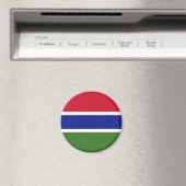 Gambiaanse vlag magneet (Insitu (Vaatwasser))